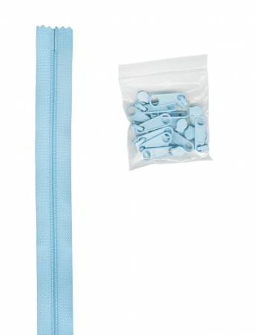 Hovedbilde By Annie glidelås by the yard, robin's egg blue