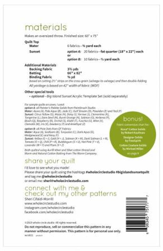 Big Island sunset quilt