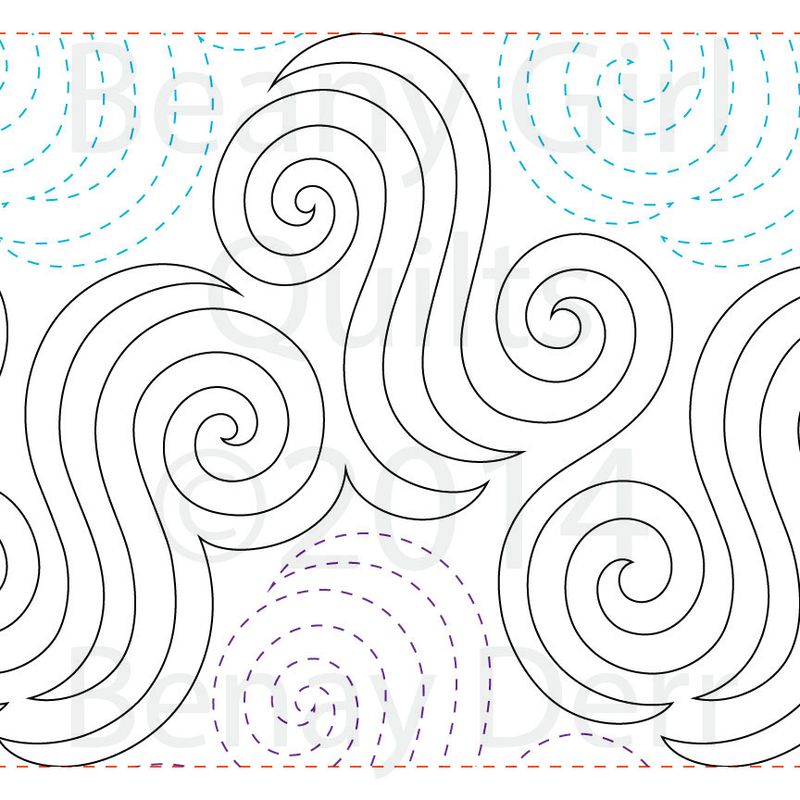 Longarm quilting, Curls