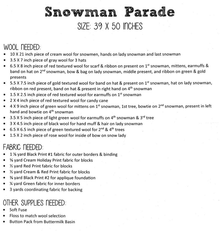 Snowman Parade mønster