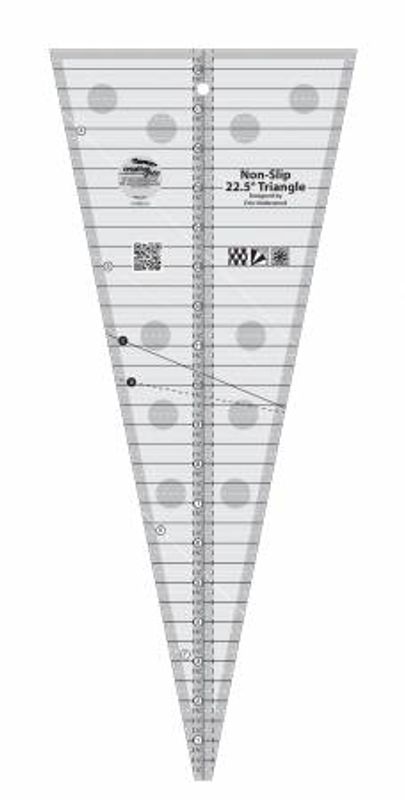 22,5 graders triangel linjal