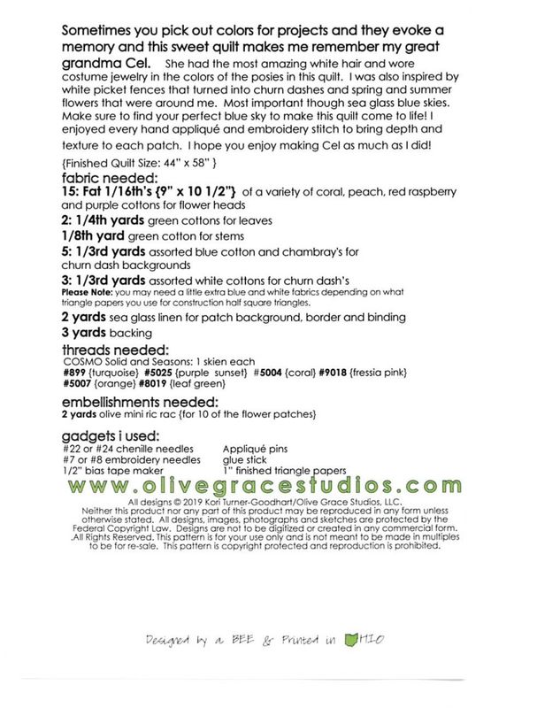 Olive Grace, Cel quilt